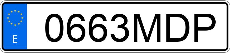 Numer rejestracyjny 0663MDP posiada MERCEDES C (205)