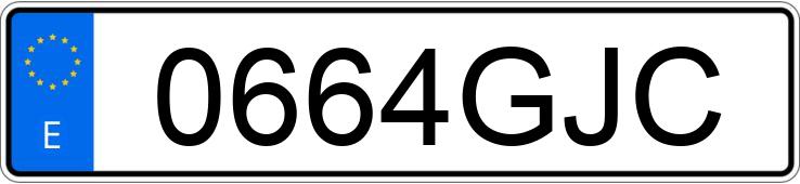 Numer rejestracyjny 0664GJC posiada BMW K 1200