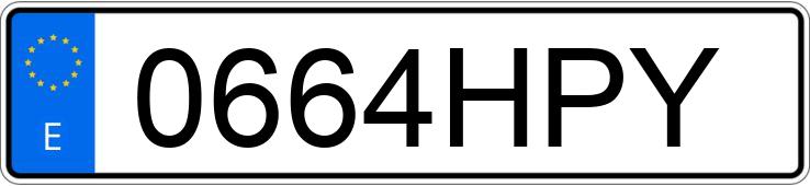 Numer rejestracyjny 0664HPY posiada FORD FIESTA