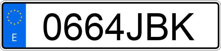 Numer rejestracyjny 0664JBK posiada FORD TRANSIT CONNECT Numer rejestracyjny 0664JBK posiada FORD TRANSIT CONNECT