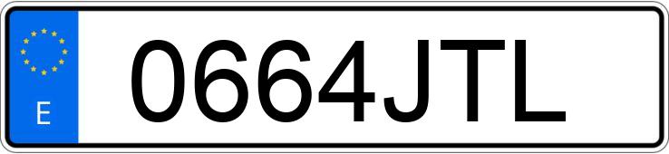 Numer rejestracyjny 0664JTL posiada RENAULT MASTER