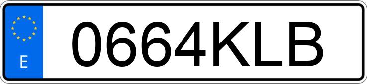 Numer rejestracyjny 0664KLB posiada LAND ROVER RANGE ROVER VELAR