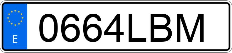 Numer rejestracyjny 0664LBM posiada HONDA VISION Numer rejestracyjny 0664LBM posiada HONDA VISION