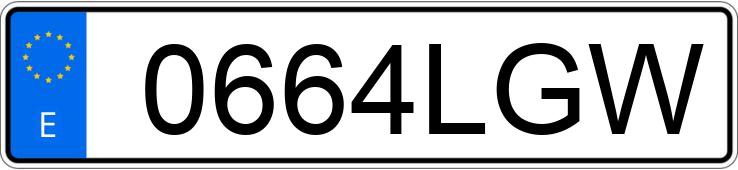 Numer rejestracyjny 0664LGW posiada VOLKSWAGEN CADDY