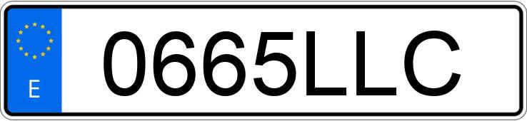 Numer rejestracyjny 0665LLC posiada BMW SERIE 1