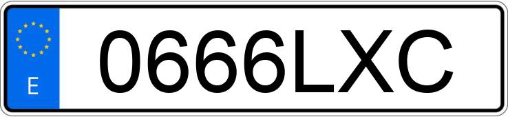 Numer rejestracyjny 0666LXC posiada RENAULT KANGOO