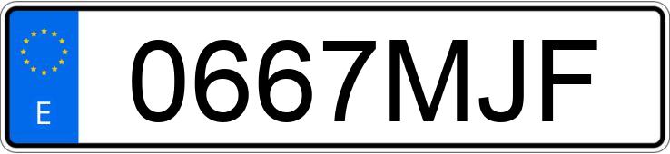 Numer rejestracyjny 0667MJF posiada CITROEN C4