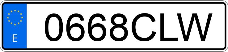 Numer rejestracyjny 0668CLW posiada BMW SERIE 5