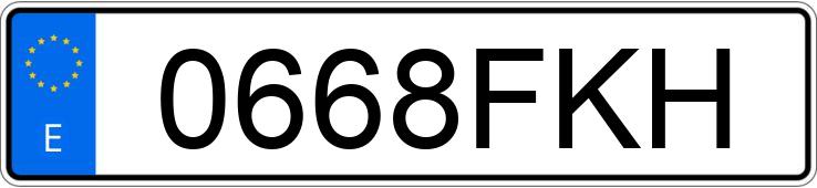 Numer rejestracyjny 0668FKH posiada LEXUS IS 220D