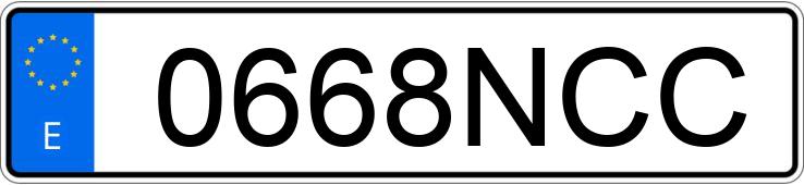 Numer rejestracyjny 0668NCC posiada KIA STONIC