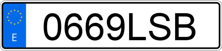 Numer rejestracyjny 0669LSB posiada VOLKSWAGEN CRAFTER