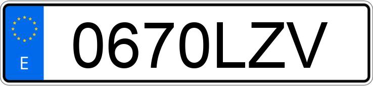 Numer rejestracyjny 0670LZV posiada TOYOTA YARIS