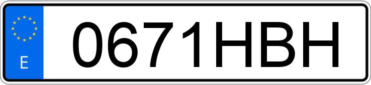 Numer rejestracyjny 0671HBH posiada RENAULT TRAFIC Numer rejestracyjny 0671HBH posiada RENAULT TRAFIC