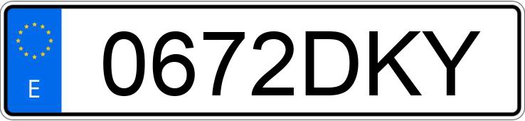 Numer rejestracyjny 0672DKY posiada CITROEN BERLINGO