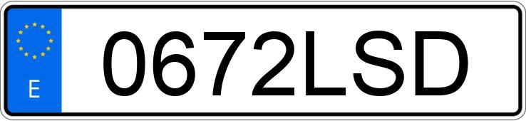 Numer rejestracyjny 0672LSD posiada BMW X1