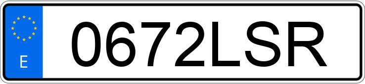 Numer rejestracyjny 0672LSR posiada SKODA SCALA