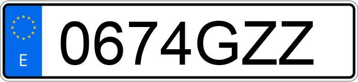 Numer rejestracyjny 0674GZZ posiada RENAULT MEGANE