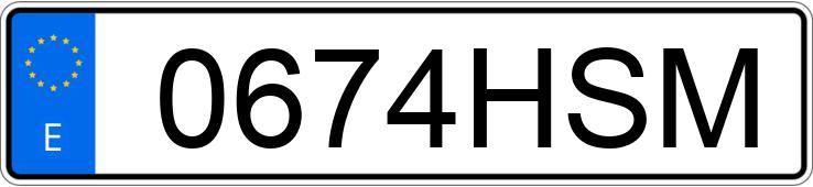 Numer rejestracyjny 0674HSM posiada PEUGEOT 207 +