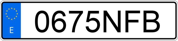 Numer rejestracyjny 0675NFB posiada RENAULT CLIO