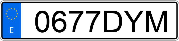 Numer rejestracyjny 0677DYM posiada MERCEDES C (203)