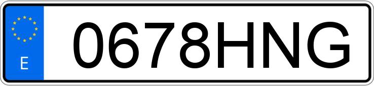 Numer rejestracyjny 0678HNG posiada FIAT SCUDO