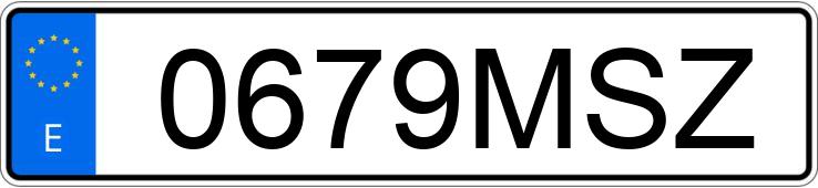 Numer rejestracyjny 0679MSZ posiada TOYOTA RAV4