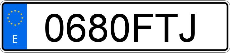 Numer rejestracyjny 0680FTJ posiada SEAT IBIZA