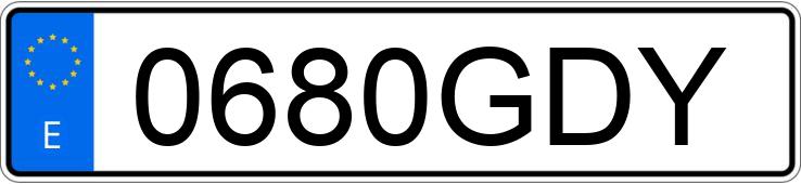 Numer rejestracyjny 0680GDY posiada JAGUAR XF