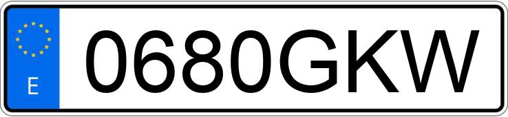 Numer rejestracyjny 0680GKW posiada SUZUKI BURGMAN 125