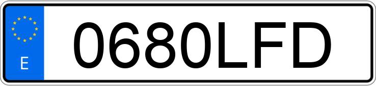 Numer rejestracyjny 0680LFD posiada FORD MONDEO