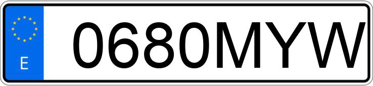 Numer rejestracyjny 0680MYW posiada JAC IEV7S