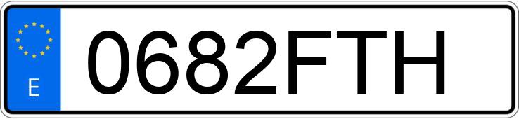 Numer rejestracyjny 0682FTH posiada RENAULT SCENIC