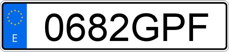 Numer rejestracyjny 0682GPF posiada IVECO DAILY