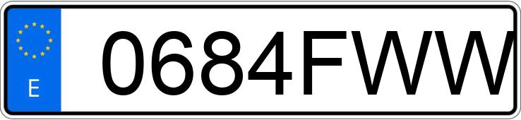 Numer rejestracyjny 0684FWW posiada VOLVO S40