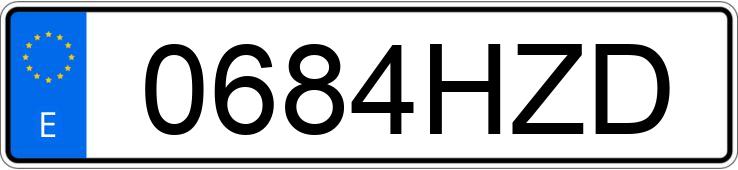 Numer rejestracyjny 0684HZD posiada PEUGEOT 308