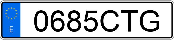 Numer rejestracyjny 0685CTG posiada MERCEDES C (203)