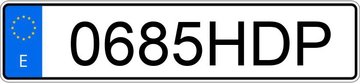 Numer rejestracyjny 0685HDP posiada HONDA INSIGHT