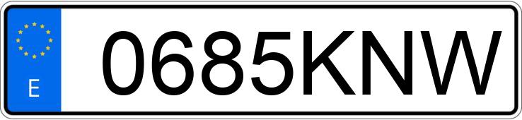 Numer rejestracyjny 0685KNW posiada KIA NIRO