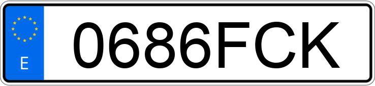 Numer rejestracyjny 0686FCK posiada VOLVO V50