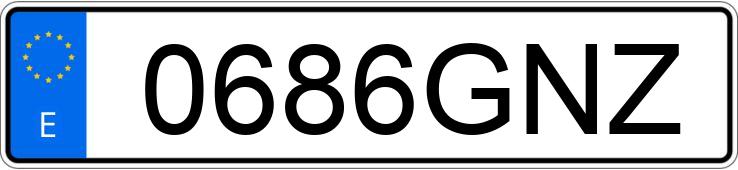 Numer rejestracyjny 0686GNZ posiada LANCIA DELTA