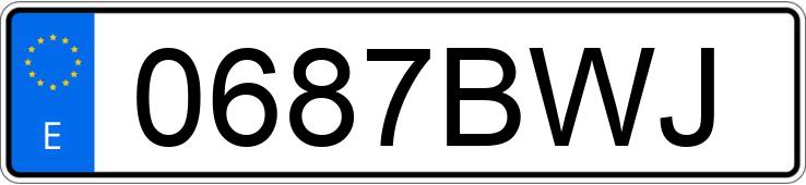 Numer rejestracyjny 0687BWJ posiada CHRYSLER VOYAGER Numer rejestracyjny 0687BWJ posiada CHRYSLER VOYAGER