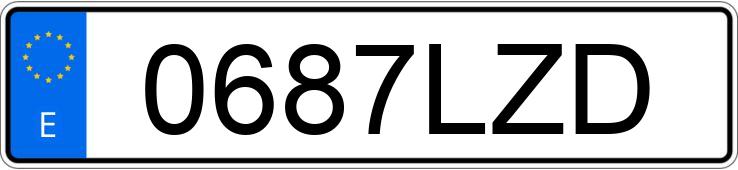 Numer rejestracyjny 0687LZD posiada VOLKSWAGEN T-CROSS