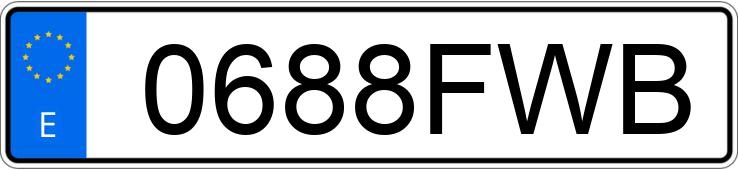 Numer rejestracyjny 0688FWB posiada FORD FOCUS Numer rejestracyjny 0688FWB posiada FORD FOCUS