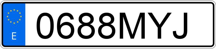 Numer rejestracyjny 0688MYJ posiada PEUGEOT 308 CC SPORT 1.6 HDI 112