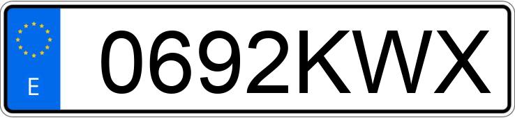 Numer rejestracyjny 0692KWX posiada BMW C