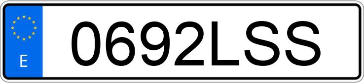 Numer rejestracyjny 0692LSS posiada TOYOTA YARIS