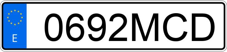 Numer rejestracyjny 0692MCD posiada KAWASAKI Z 900