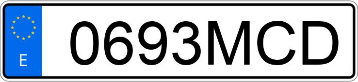 Numer rejestracyjny 0693MCD posiada AUDI Q3