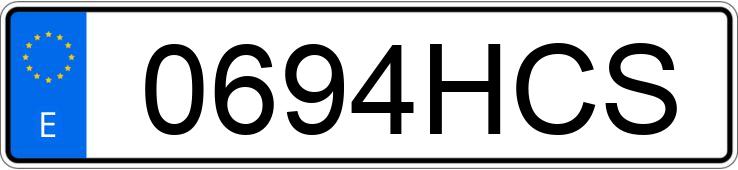 Die Registrierungsnummer 0694HCS hat NISSAN QASHQAI+2