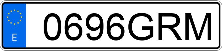 Numer rejestracyjny 0696GRM posiada RENAULT MODUS